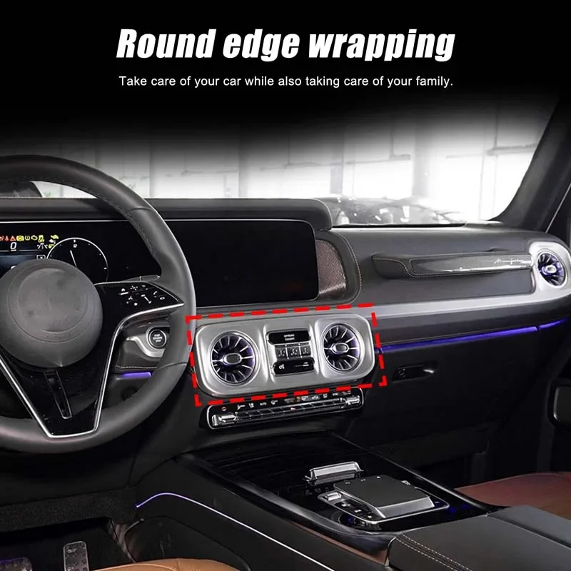 

For Mercedes-Benz G-Class W463 2025+ Real carbon fiber Central control air outlet decorative frame cover Interior accessories