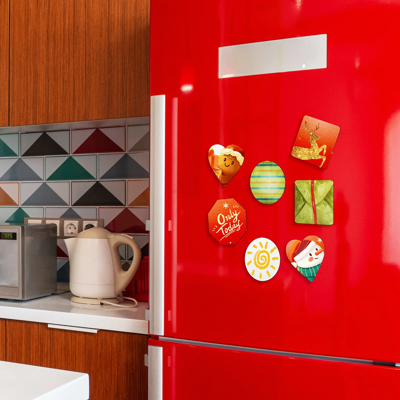 

16pcs Sublimation Blank Fridge Magnets Refrigerator Magnetic Decor For Crafting Diy Photo Transfer Whiteboard Ornament Bulk