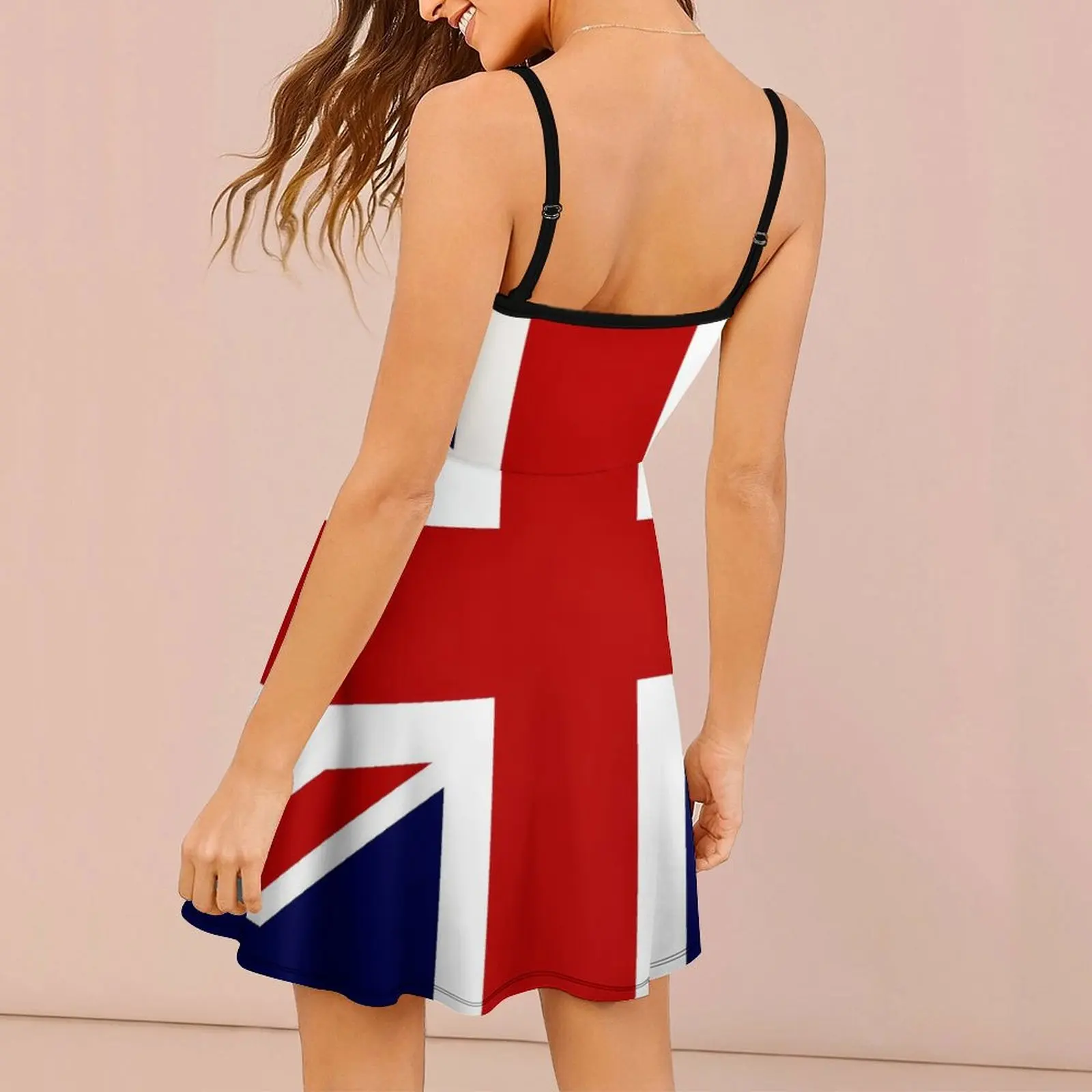 Exotic  Woman's Dress The Dress Union Jack Flag of The UK Women's Sling Dress Top Quality  Vacations Humor Graphic