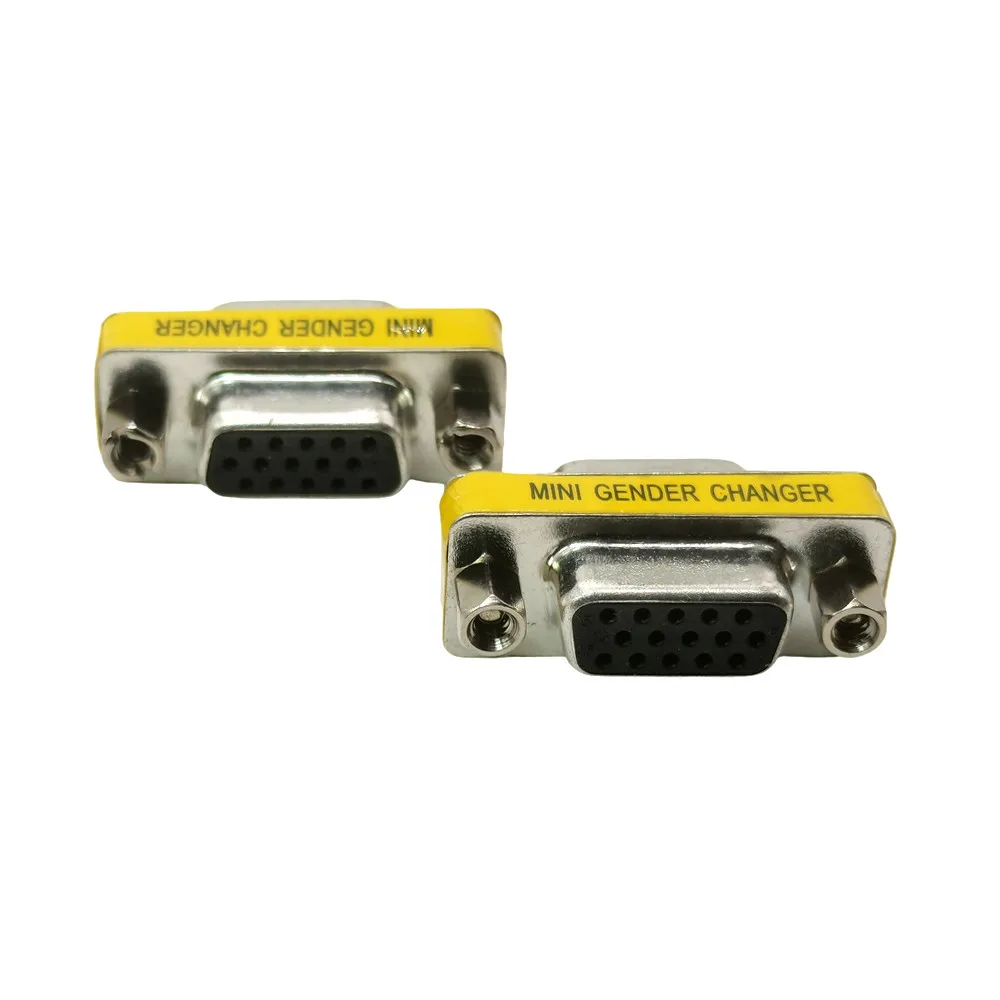 1pc 15Pin SVGA VGA Male to Male Female to Female Male to Female Mini Changer Adapter Converter Coupler