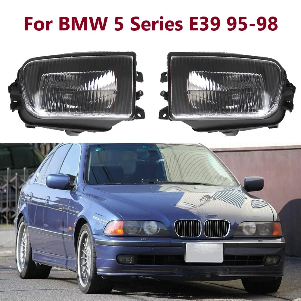 For BMW 5 Series E39 1995-1998 520 525 523 530 525li 535 523li Z3 1997-2001 Clear Housing Lens Car Light Fog Light Fog Lamps