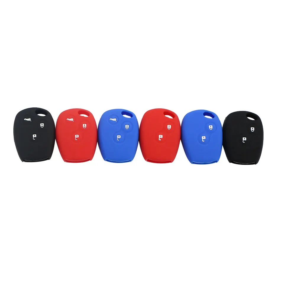 Silicone Car Key Case Cover 2 Buttons for Renault Kangoo DACIA Scenic Megane Sandero Captur Twingo Modus 2/3 Buttons