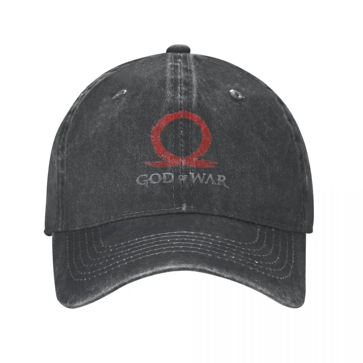 Classic God Of War Icon Valhalla Baseball Cap for Men Women Distressed Denim Snapback Hat Ragnarok Outdoor Golf Adjustable Hat