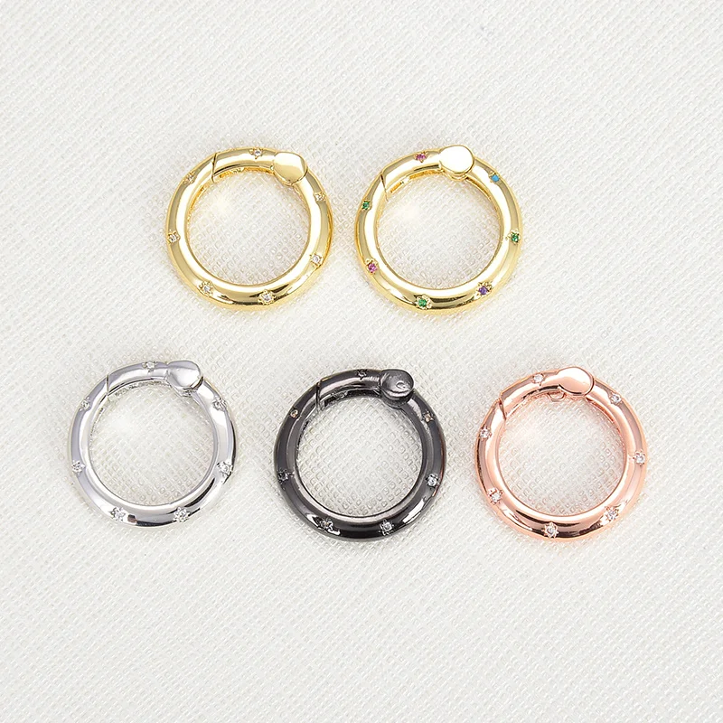 

2 PCS Earring Pendant Clasp Hooks DIY Jewellery Making Charm Accessories Zircon Metal Plated Bulk Items Wholesale Wedding Party