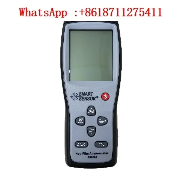 AS856 Wind Speed, Airflow, and Temperature Tester Handheld Thermistor