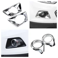 Para Ford Ecosport 2013 2014 2015 2016 2017 faro antiniebla delantero cubierta embellecedora marco de luz antiniebla ABS accesorios cromados