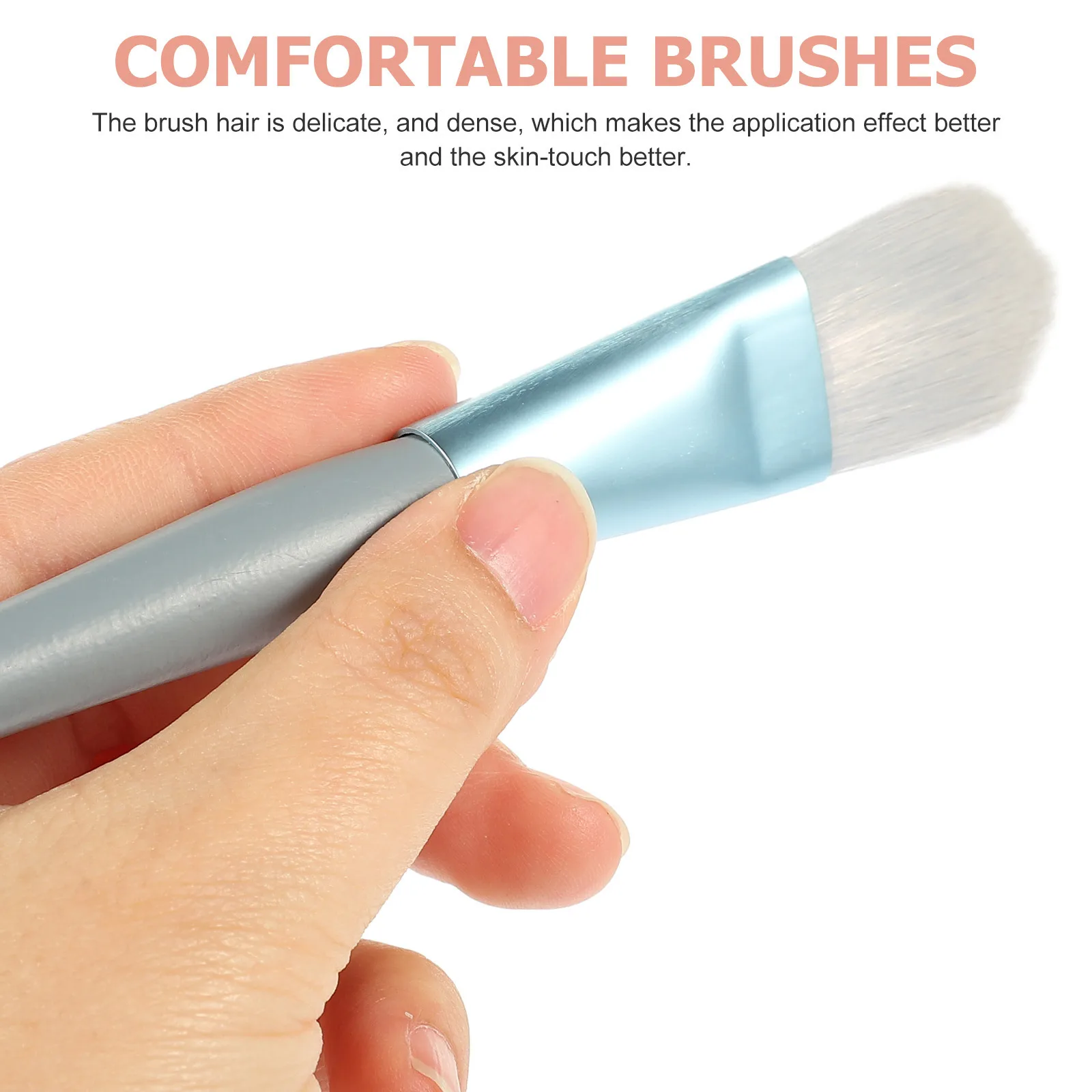 1 Juego de brochas de maquillaje profesionales, herramientas cosméticas duraderas, polvo facial portátil, colorete, sombra de ojos, herramientas de belleza, maquillaje de viaje