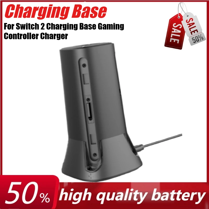 

For Switch 2 Charging Base Gaming Controller Charger for 4 Joycon,Charging Dock with Charger Indicator