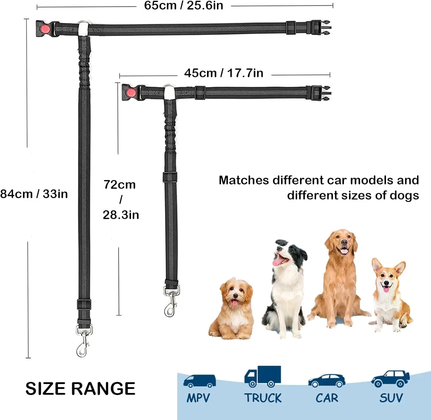 Thumbnail 2 - #2 Trending Dog Seat Belt Harness Right Now
