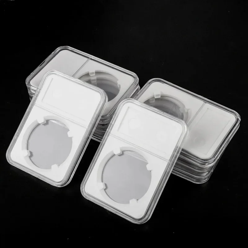 Collectibles Coin Holder Plastic Storage Accessories Case Container Display Protector Slab Transparent Coin Box 1/3pcs 38.5/40mm