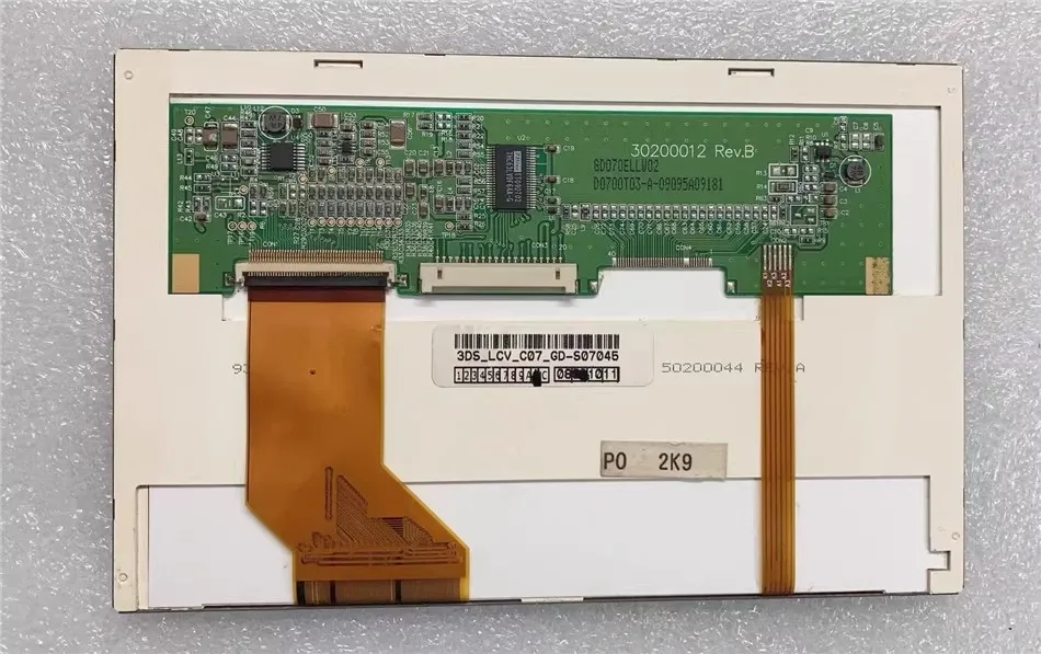 7 بوصة 0T070CGUDLV-00 30200012   GD070ELTW02 3DS_LCV_C07_GD-C02475 LVDS شاشة عرض Lcd LED