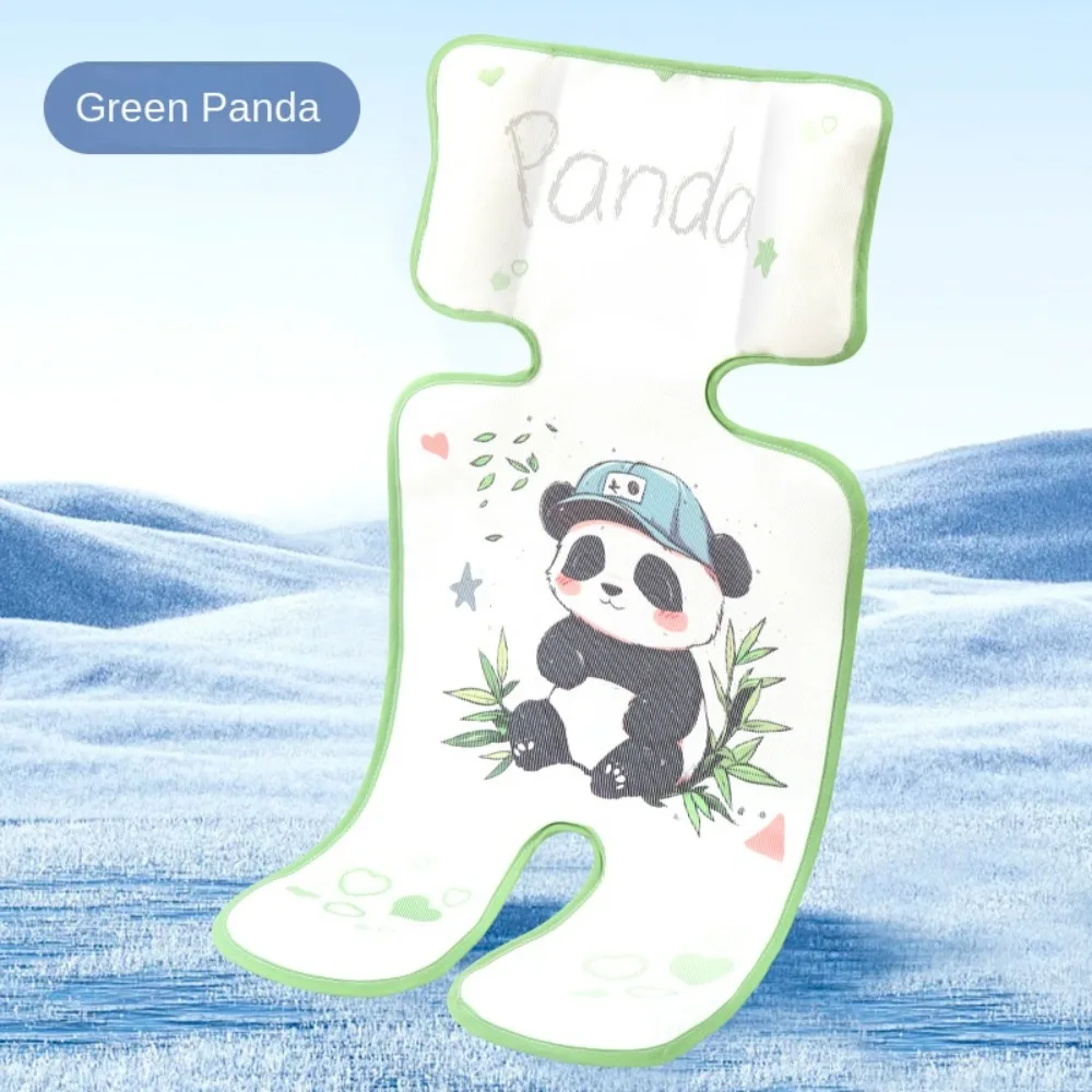 Mata chłodząca do wózka dziecięcego z motywem zwierząt z kreskówek dla dzieci w wieku 0-3 lat, podkładka na siedzenie w kształcie wieloryba, poduszka na krzesło do karmienia, panda, fotelik samochodowy, mata do wózka dziecięcego, dla niemowląt.