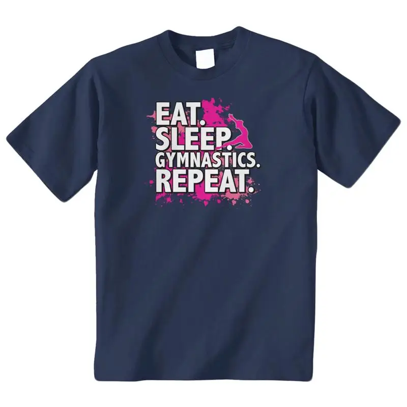 Eat Sleep Gymnastics Repeat Splatter T-Shirt