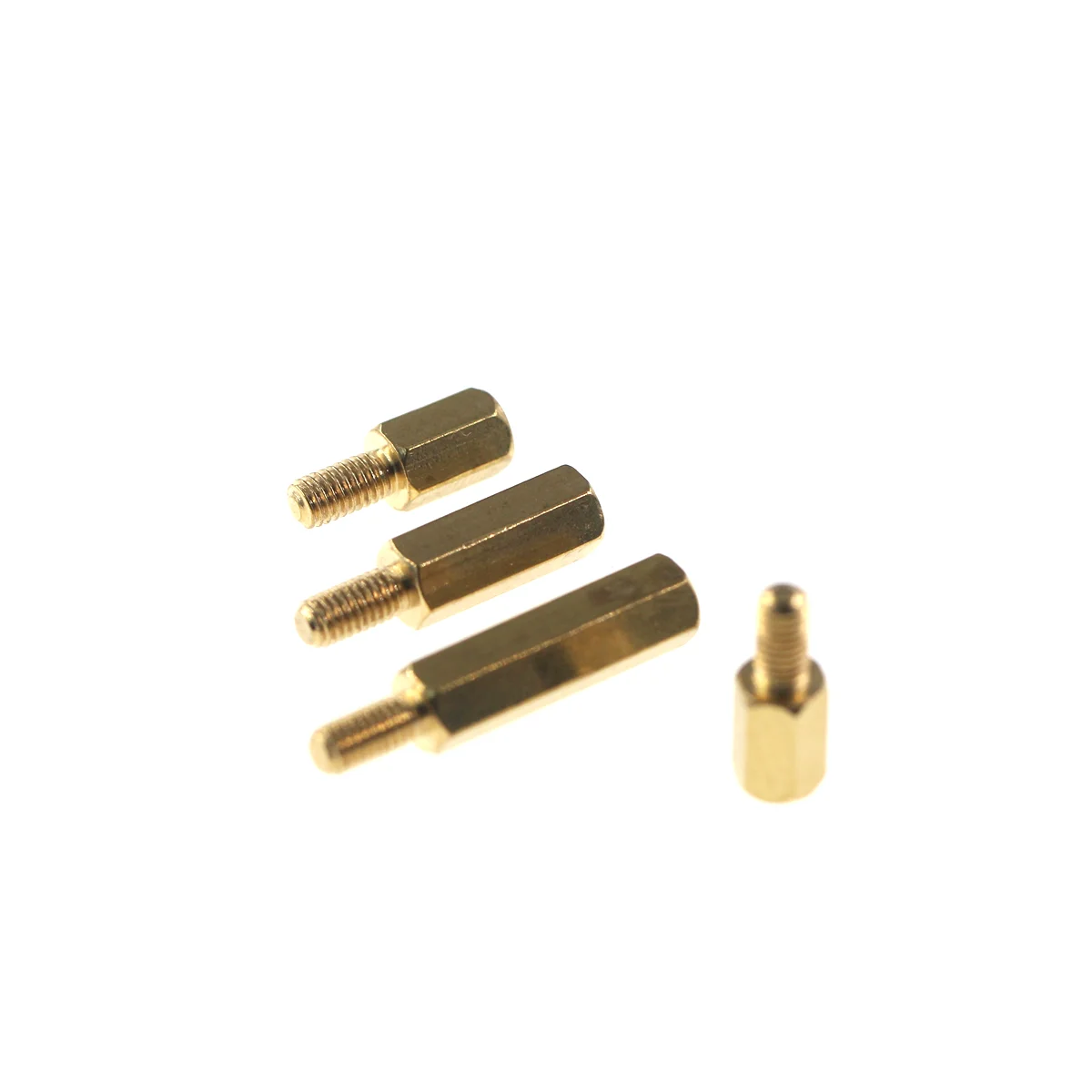 100/50/20pcs M3 Brass Copper Hex Standoff Hexagon Pillar Column Male-Female External Screw Thread Spacer for PCB Motherboard