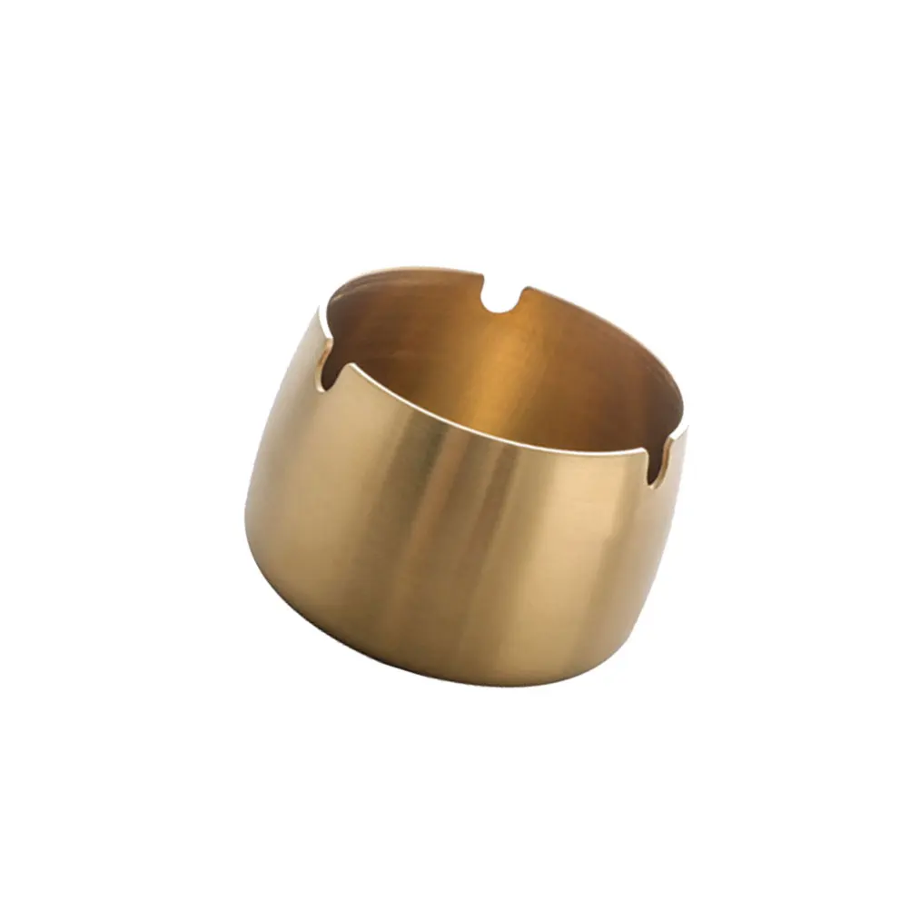 

Windproof Ashtray Hotel for Tea Table Cigarette Simple Restaurant Stainless Steel Car