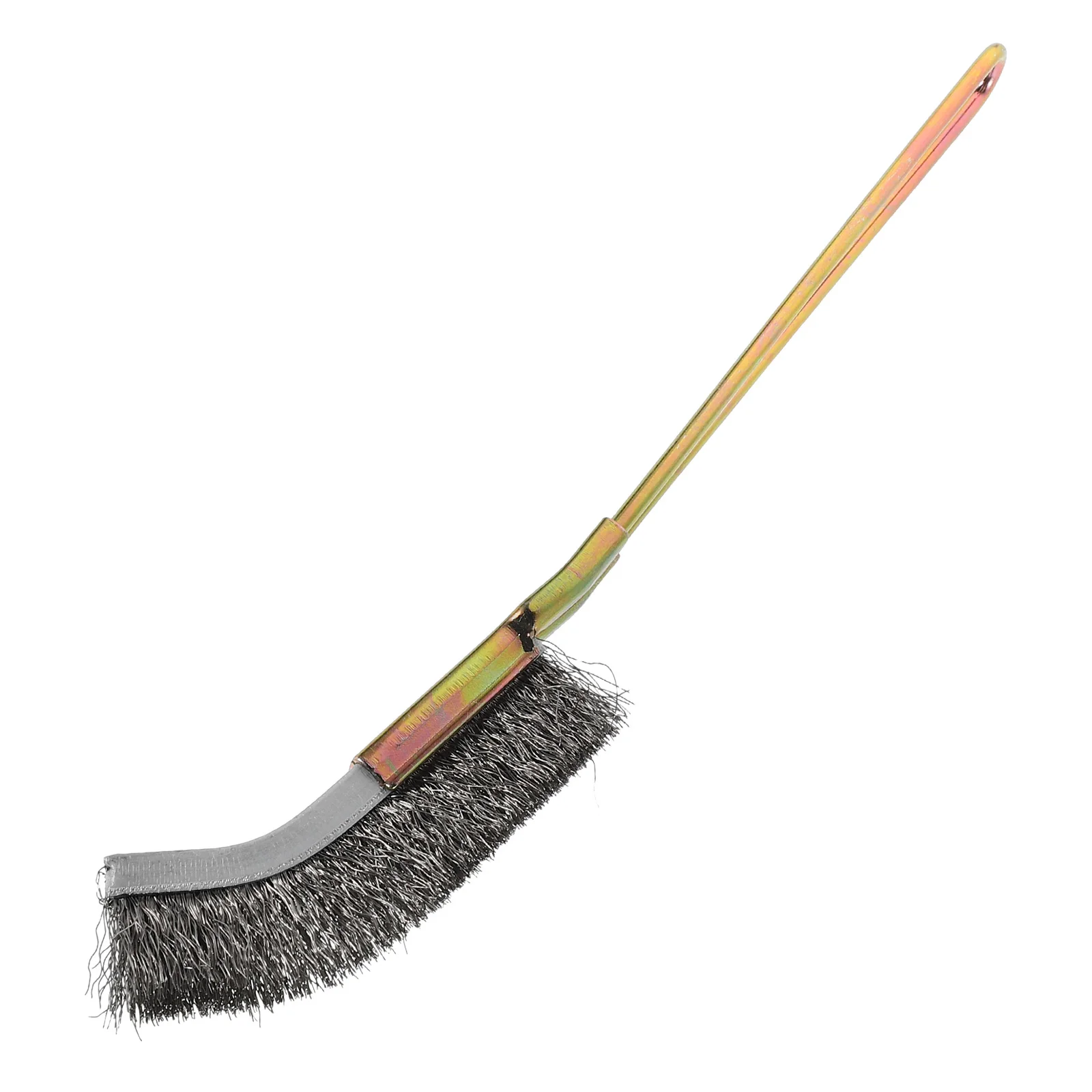 

Stainless Steel Brush Convenient Cleaning Grill Wire Brushes for Metal with Handle Long Hard Silver Tool