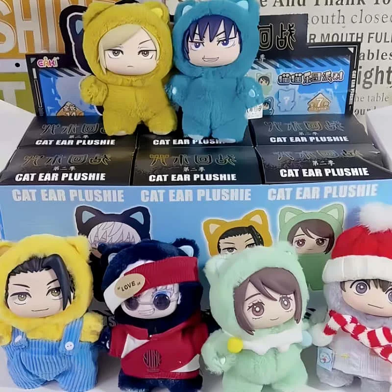 

Eaki натуральная дзюдзюцу кайсен, сезон 2, Gojo Satoru, слепая коробка, плюшевая кукла, кошка, парк, вечеринка, подвеска, модель, коллекция игрушек