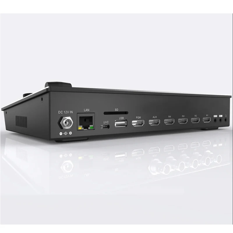 Movmagic M4&M4S 4K 5채널 전문 비디오 스위처 IPS 스크린 비디오 오디오 믹서 라이브 스트리밍용 HDMI 호환 SDI
