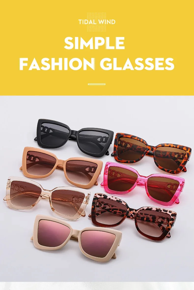 Cat Eye Sunglasses Women Square Small Frame Sun Glasses Female Brand Designer Glasses UV400 Fashion Oculos De Sol