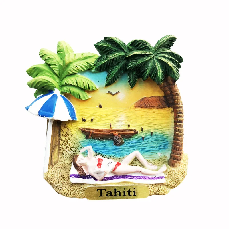 

Resin Fridge Magnet for Tourist Souvenir, French tourist attraction, Taciti Island, Sunrise, Resin, Message Sticker