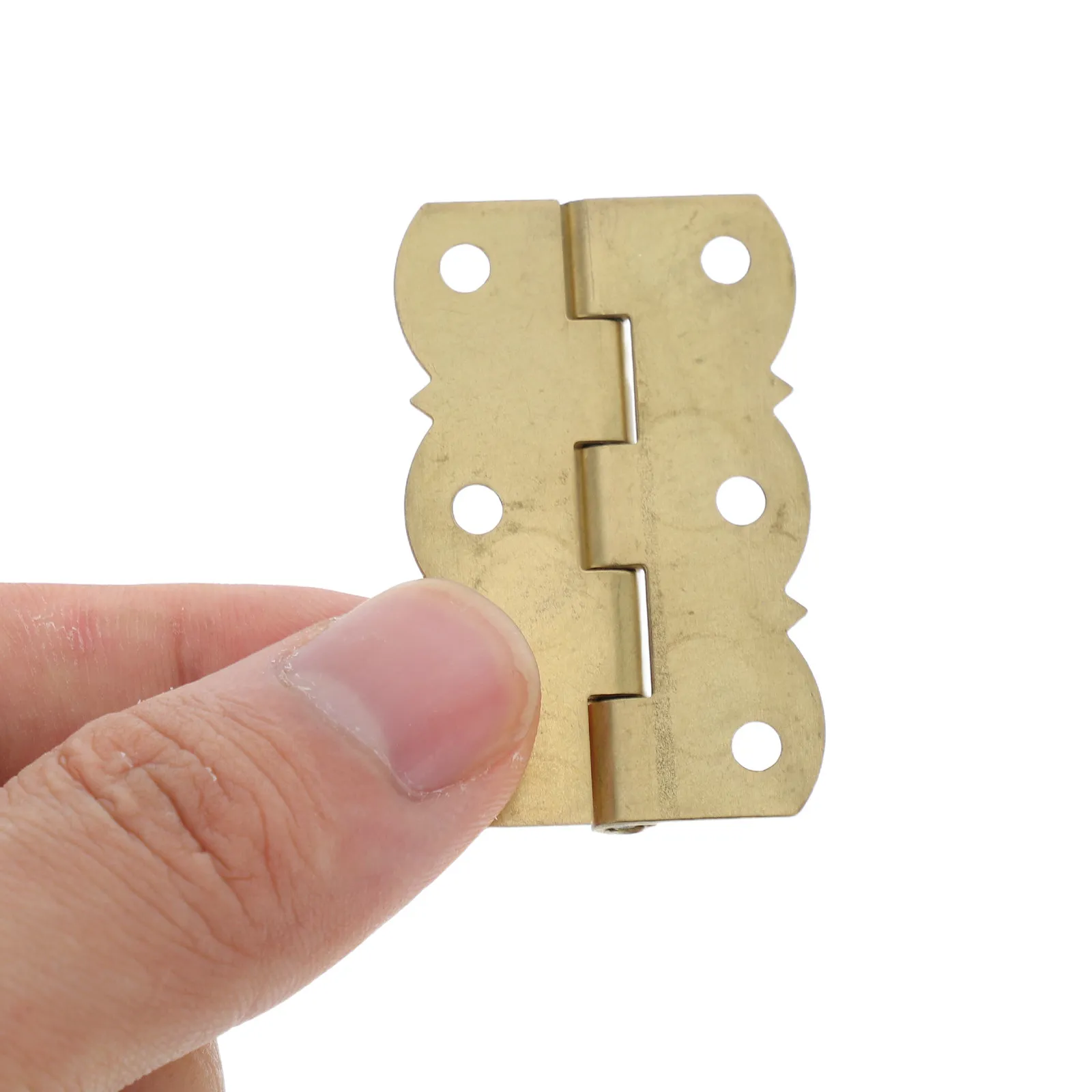 2Pcs Copper Piano Hinges Sturdy Polished Butterfly Hinges Smooth Movement for Music Stands Instrument Cases Jewelry Boxes