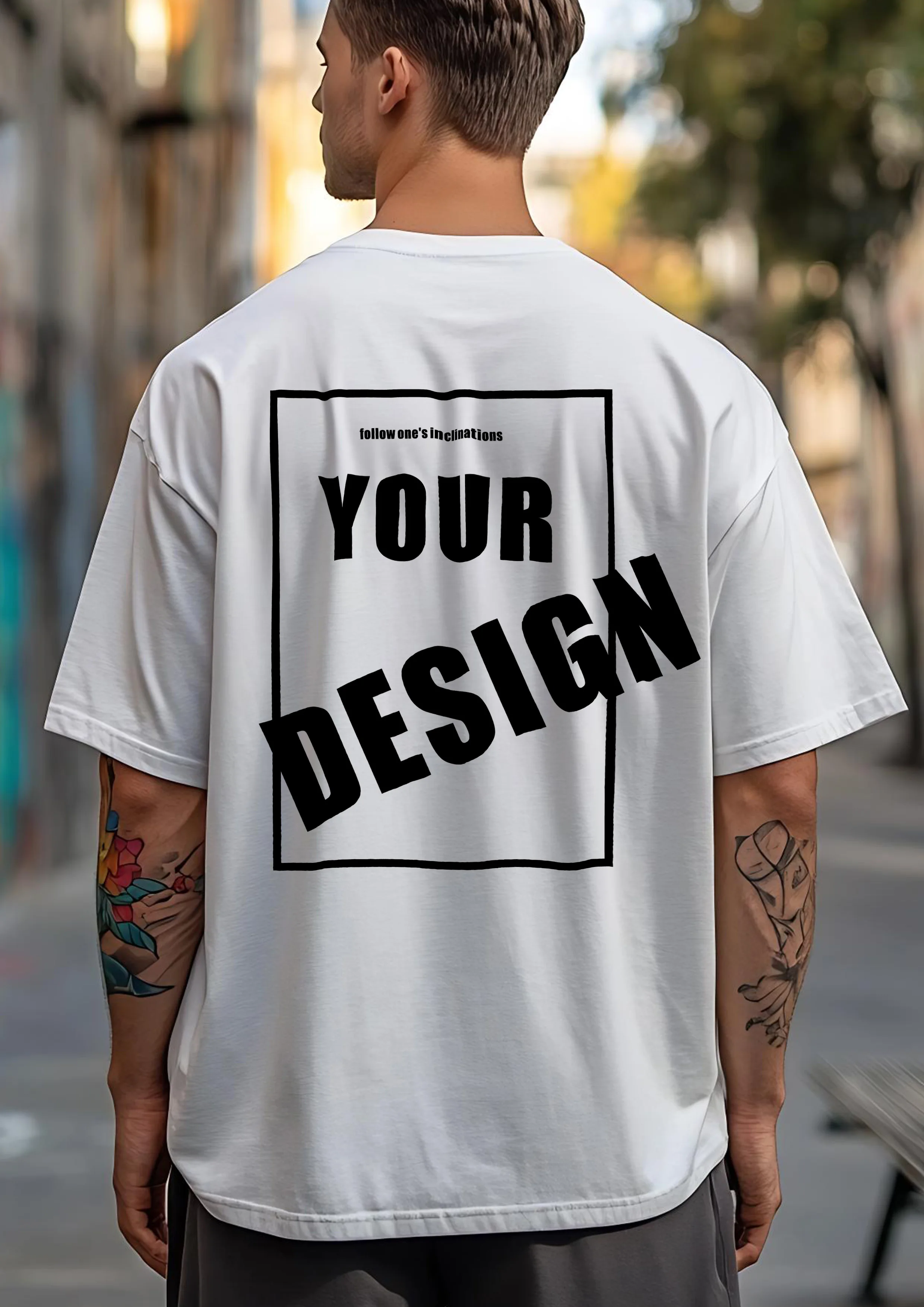 Customized Printed Casual T-shirt DIY Your Own Design Like Photos or Logo White T-shirt Fashion Customized Men's Top T-shirt
