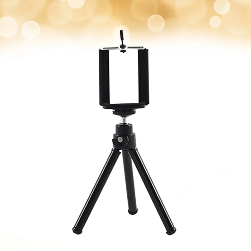 Retractable Mini Aluminum Phone Tripod Bracket for Smartphones Up to 6 Inches Compact Lightweight Desktop Outdoor Selfie Stand