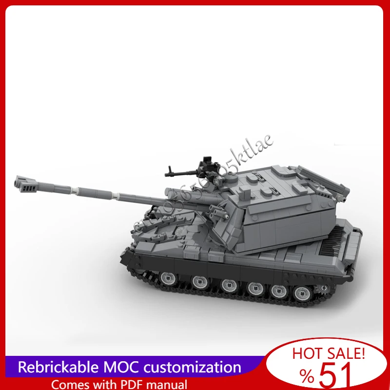 

1166 Parts MOC MSTA S Self Propelled Howitzer Tank Model Assembled Educational Creative For Children Toys Surprise Festival Gift