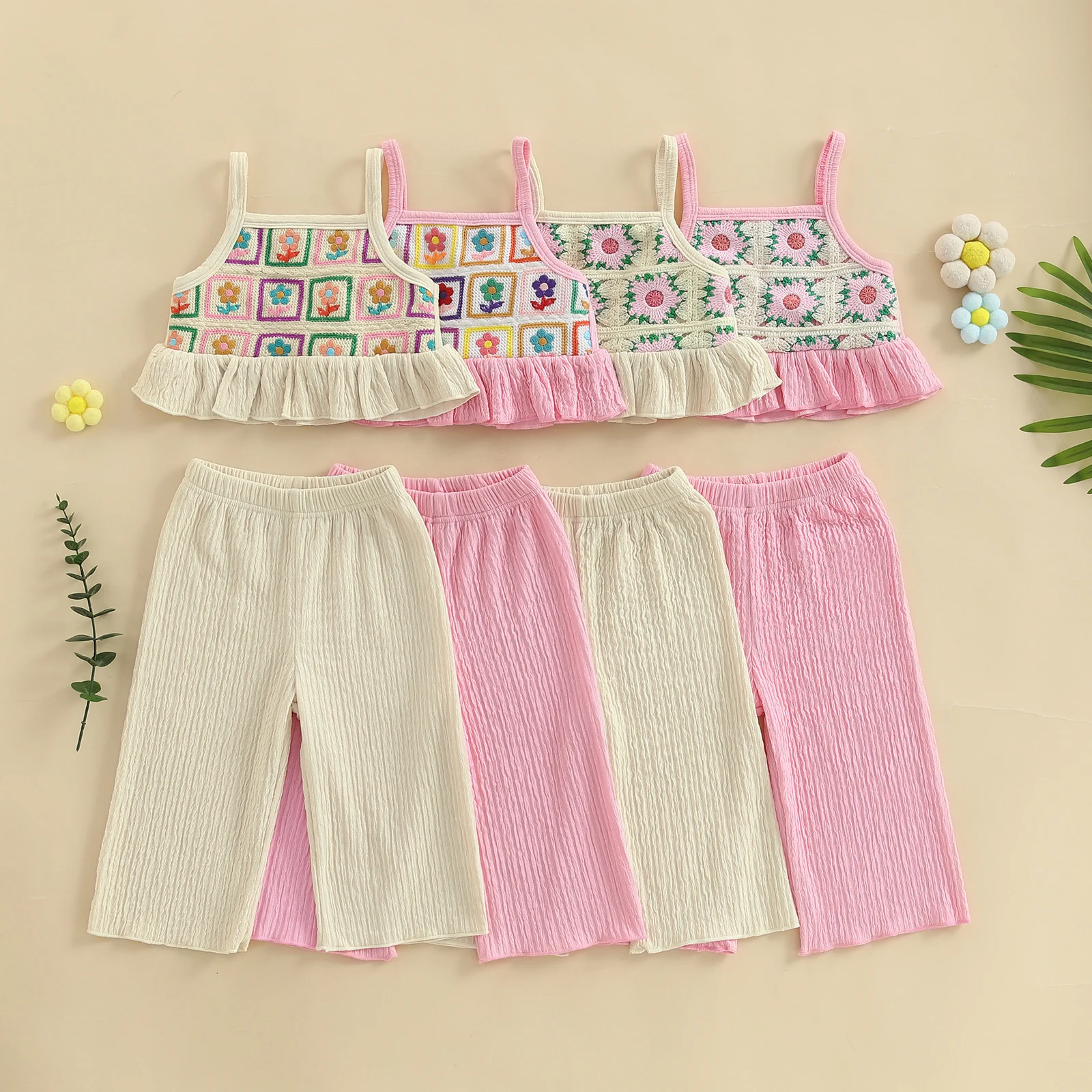 Floral Ruffle Baby Girl Set 1