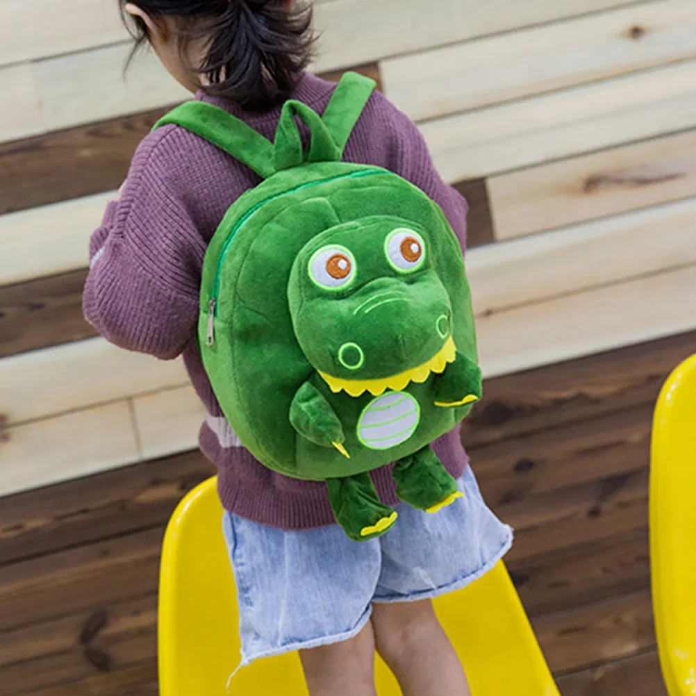 

Cartoon Dinosaur Book Bag Green Backpack Lovely Cute Kids for School Bags