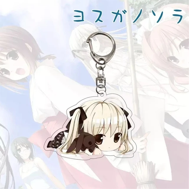 Anime Yosuga No Sora Kasugano Sora Keychain Cosplay Cartoon Kawaii Keychains For Women Girls Gifts Jewelry Handbag Accessories