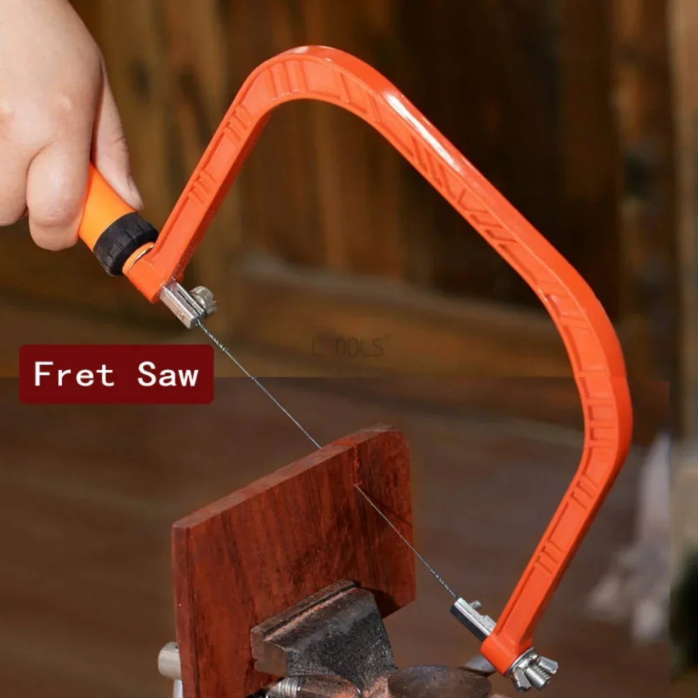 tipo Woodworking Saw Coping Saw para Wood Bow Ferramentas Faça Você Mesmo Artesanato de Carpintaria Wire Frame Saw Blade Ferramenta de Corte Manual Ajustável u