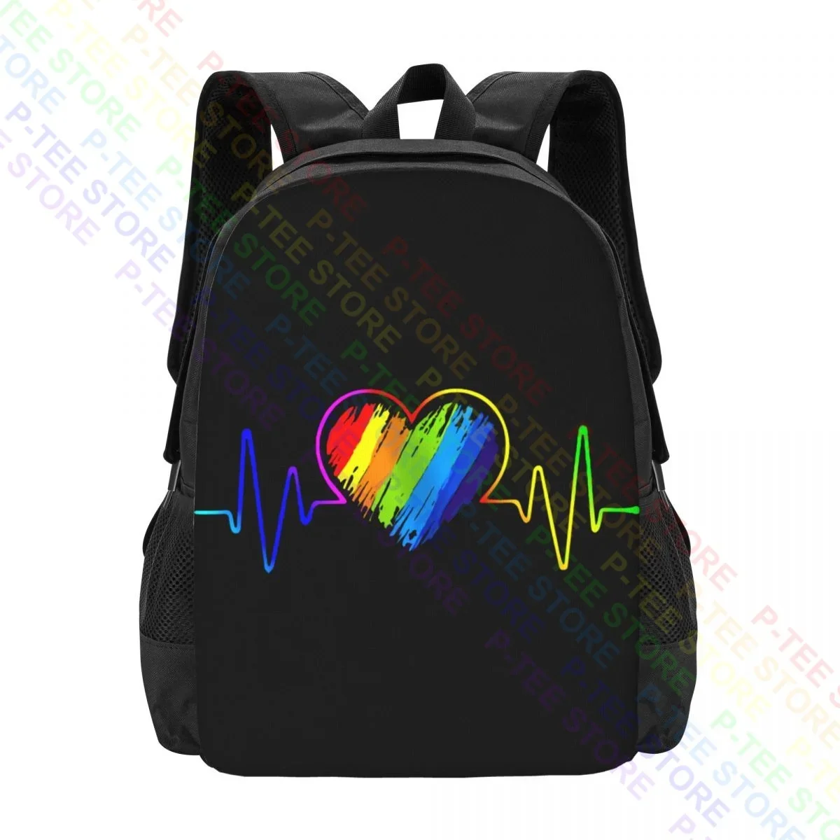 

ЛГБТ Радуга сердцебиение геев и лесбиянок PrideBackpack большой объем обучение школьный портфель