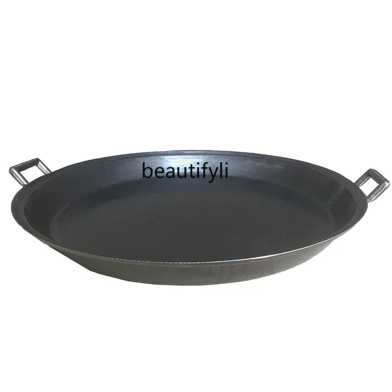 

Cast iron pan, old-fashioned commercial frying pan, oversized thickened pancake frying pan, stall 60cm large pancake pan