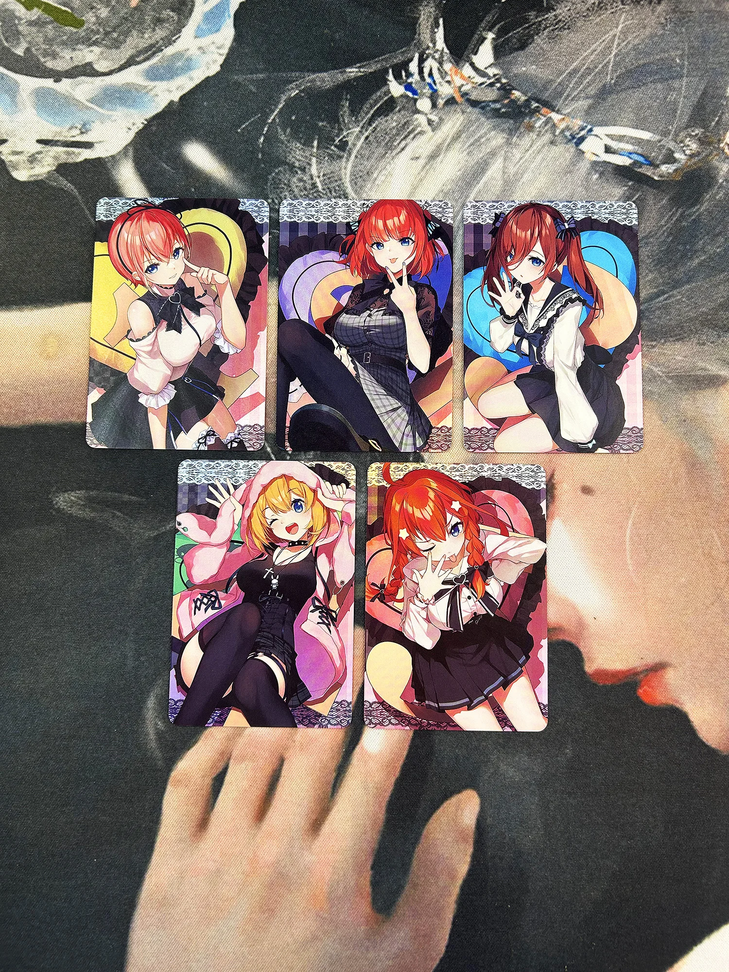 

5Pcs/set The Quintessential Quintuplets Diy Self Control Collect Signature Trading Flash Card Anime Cartoon Original Series Gift