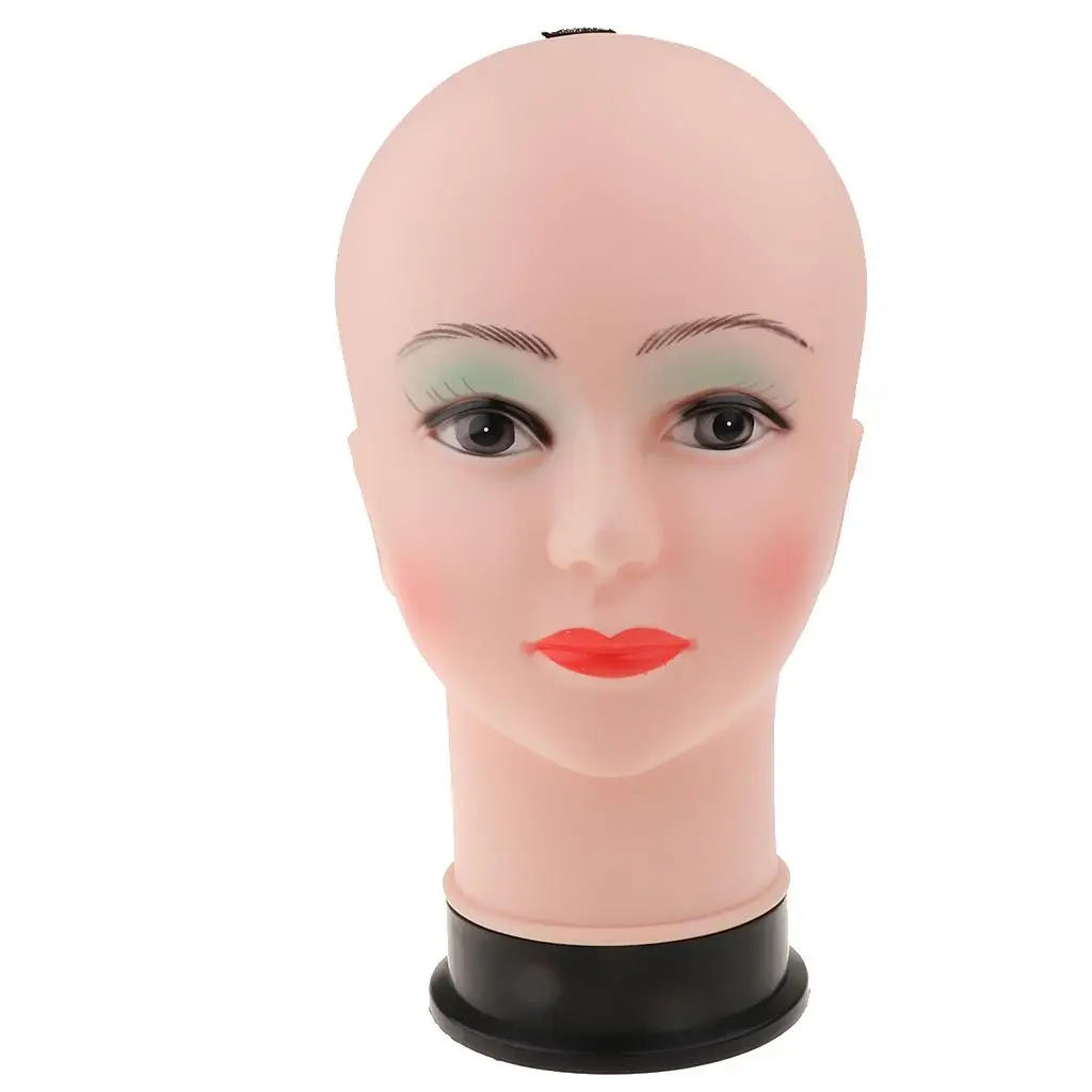 

Female Cosmetology Head Model Wig Hat Jewelry Scarf Display Holder