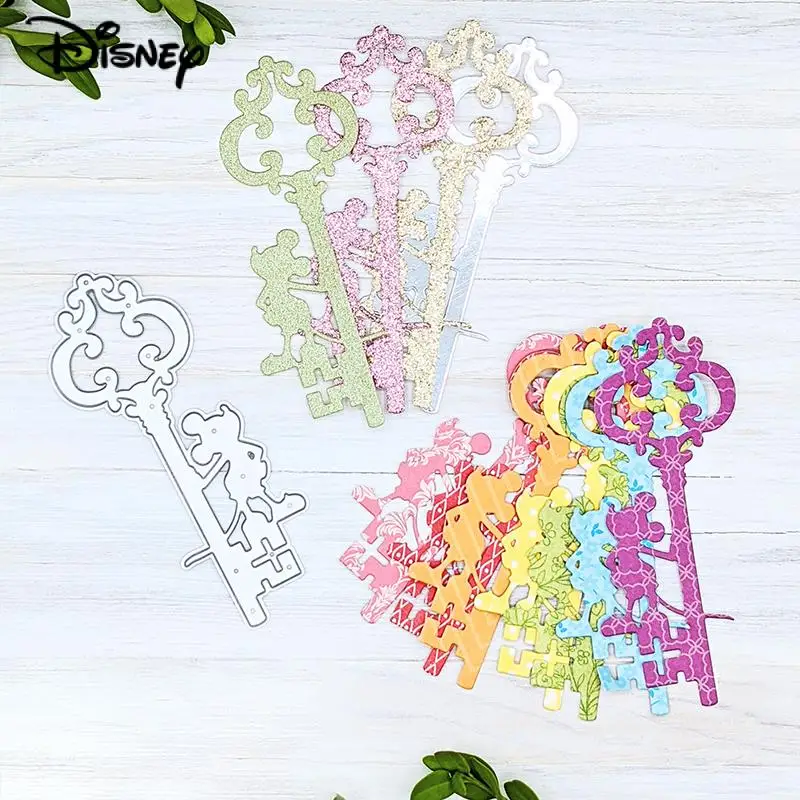 Disney Mouse Vintage Key Metal Cutting Dies Cartoon Mickey Mouse Die Cuts for Scrapbooking Paper Crafting Card Making New 2022