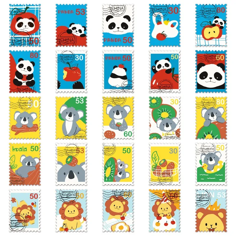 

50PCS Original Stamp Cartoon Laptop Suitcase Water Cup Desk Computer Children Creative Decorative Waterproof Stickers