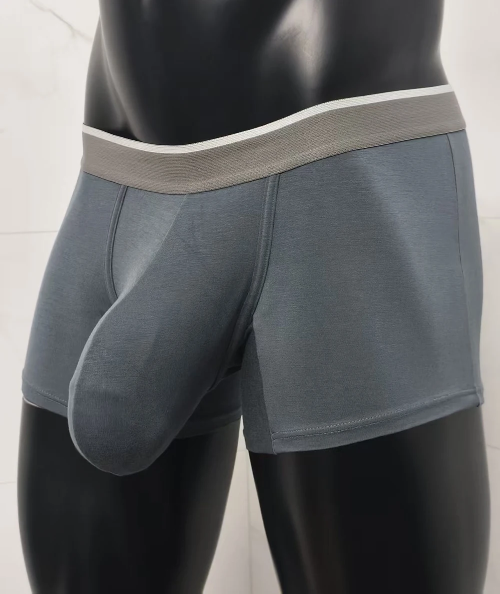Modal men's boxer shorts with large pockets, men's underwear, comfortable, fashionable and sexy underwear