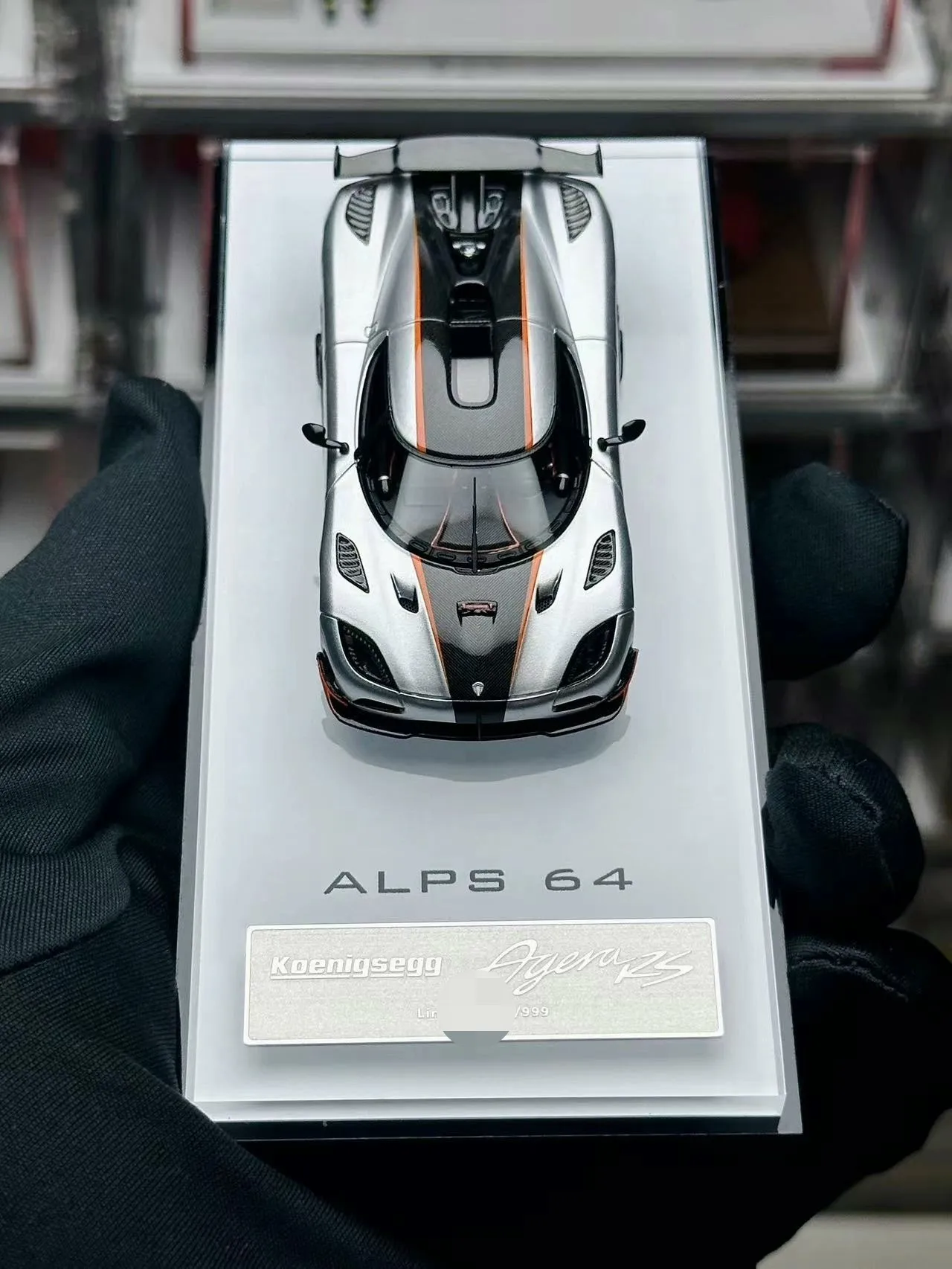 GRYNING Model 1:64 ALPS64 series Koenisseg Agera RS Resin Limited edition simulation car model children's toy gift