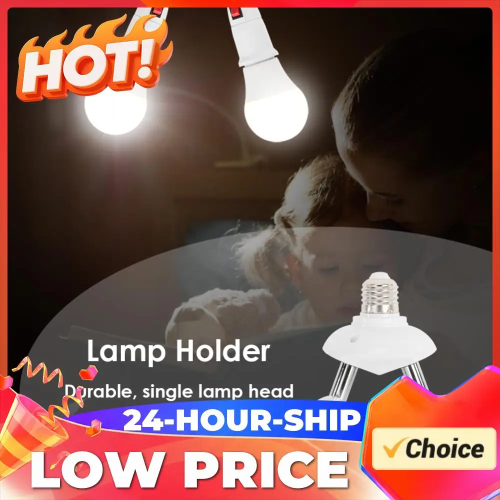 

E27 Lamp Holder Adjustable Rotary LED Light Bulb Socket Base Adapter Converter