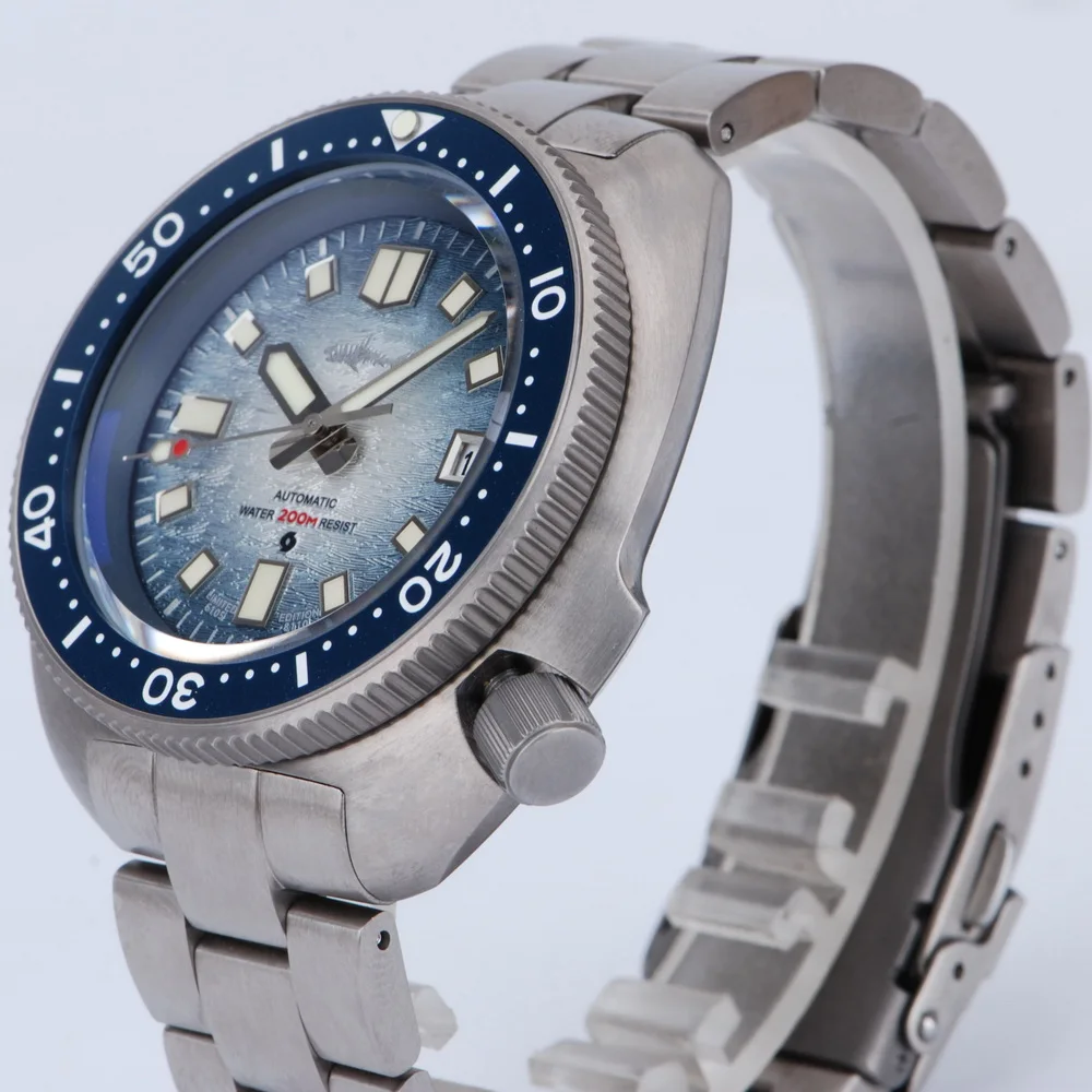 HEIMDALLR мужские автоматические часы черепаха титановые механические наручные часы для дайвера 200 м водостойкие светящиеся сапфировые керамические безели NH35