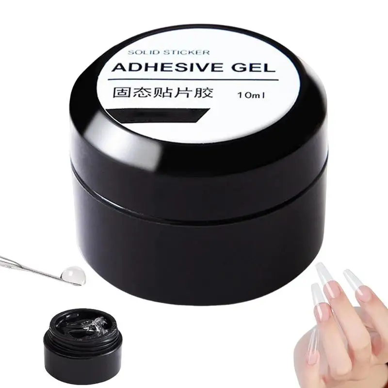 Solid Nail Glue Gel for Press on Nails 10ml Long-Lasting Strong Adhesion Nail Glue for Fake Nails Solid Nail Glue Gel for Nail