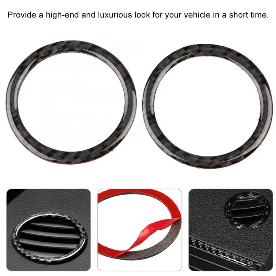 

2pcs Air Condition Vent Outlet Ring Decoration Trim Cover for Mercedes-Benz C-Class W204 05-12 car accessories interior