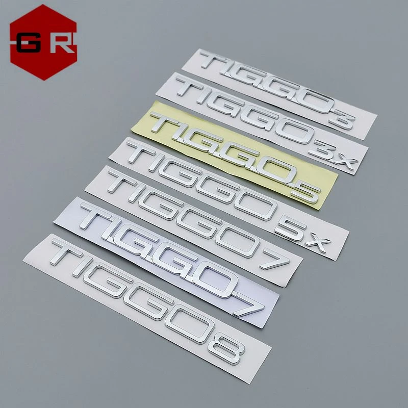 

Chery Tiggo 3 Tiger 5 Tiger 7 Tiger 8 Rear Letter Label Tiggo 3X5X Rear Door TIGGQ Letter Label Car Label