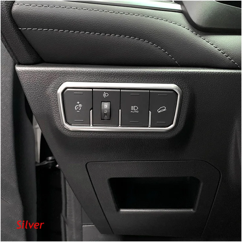 Car Head Lamp Light Switch Headlight Adjustment Knob Panel Control Protective Trim Styling For Haval F7/F7X 2019 2020 2021