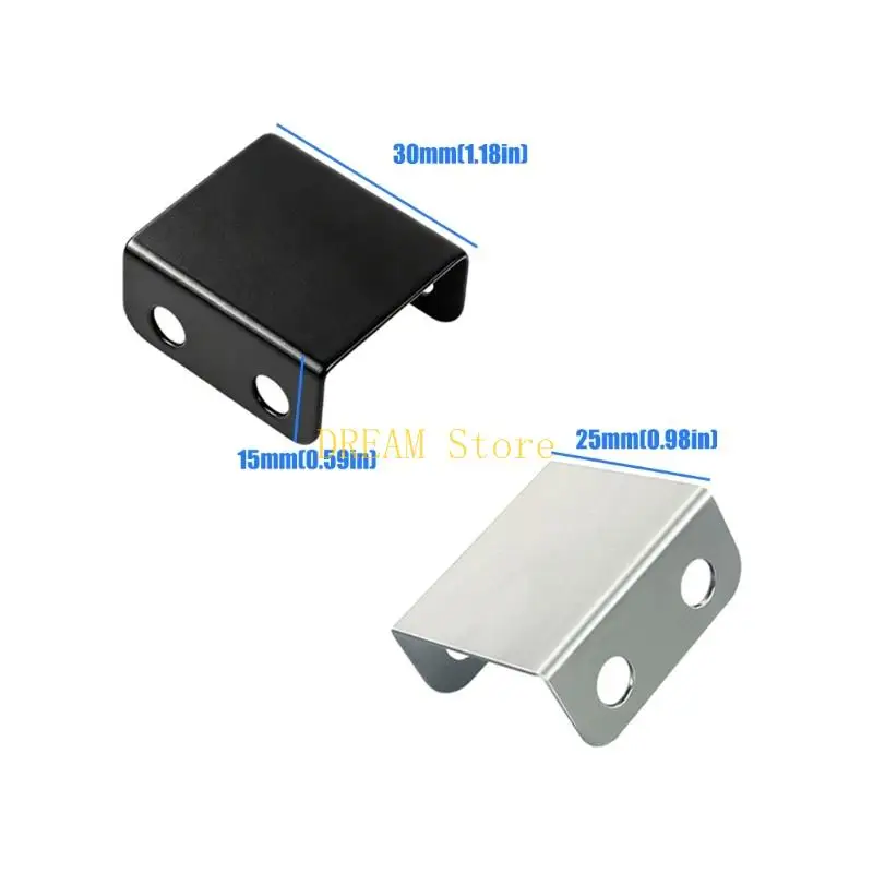 Fan Install Mounting Clip for 120 mm to 140 mm Case Use, Metal Mount Part for PC Cooling Placement Tasks Daily 10 Pcs