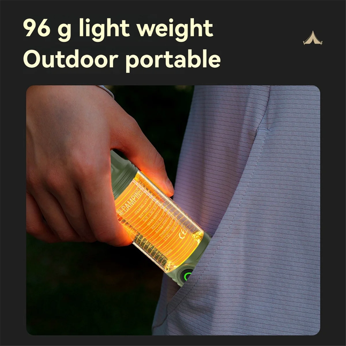 A71P متعددة الوظائف المحمولة التخييم ضوء تسلق الجبال الصيد خيمة ضوء مقاوم للماء هوك إضاءة الطوارئ الأخضر #2