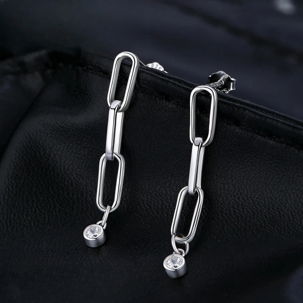 

2.5mm Moissanite D VVS1 Tassel Earrings Women GRA Certified Fine Jewelry S925 Sterling Sliver Earring Women Wedding Party Gifts