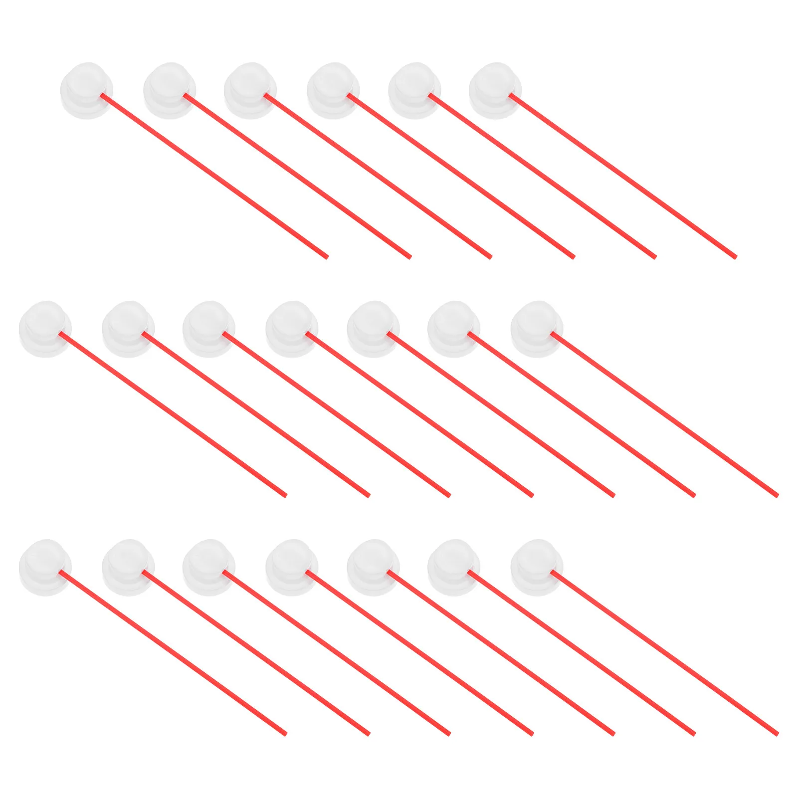 20Sets Red Spray Can Extension Tubes Aerosol Valve Nozzle Straws for Accurate Efficient Spraying Home Office Vehicle Cleaning